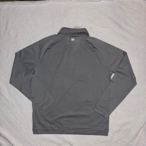 New Peter Millar Crown Sport Forge Performance Quarter Zip Pullover Golf Gray - Picture 3 of 7